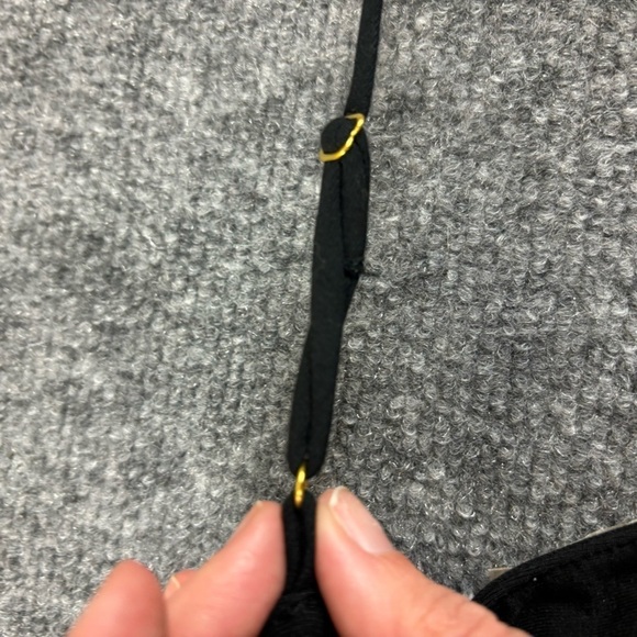 NAKED PRINCESS Women’s Black 3/4 Sleeve V-Neck Romper Shorts size: Small - Picture 4 of 12